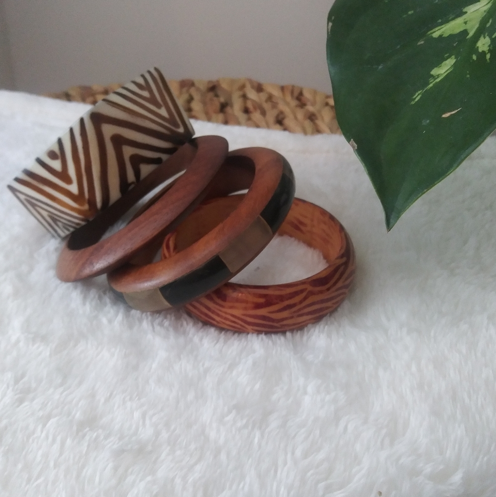 Wooden Bracelet Set